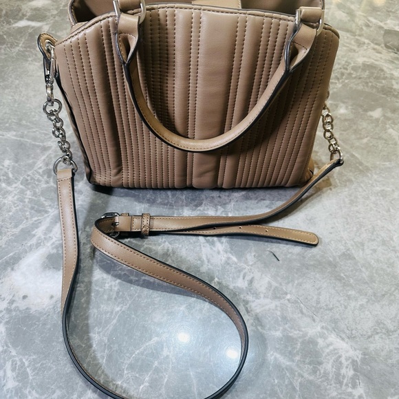 CALVIN KLEIN CK Large PEBBLE LEATHER Organizer TOTE Shoulder Bag Handbag - Picture 2 of 5